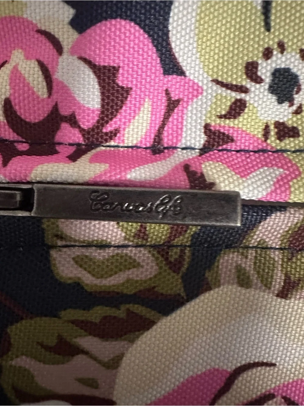 Canvaslife Navy Floral Laptop/Computer Sleeve/Bag - Pink Rose Print NWOT